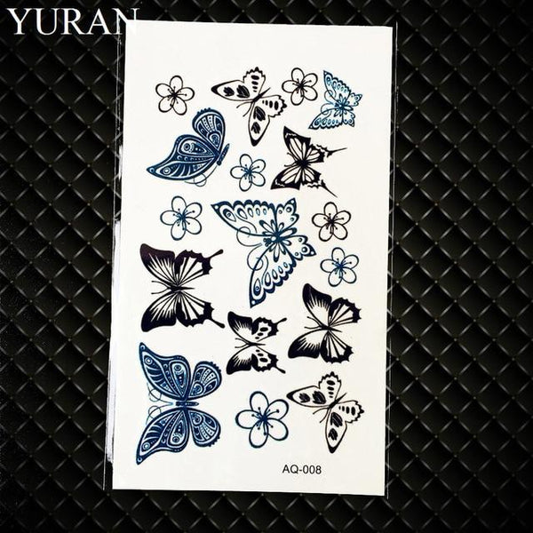 Watercolor Dream Catcher Temporary Tattoo Women Tribal Tattoo Sticker Black Dreamcatcher Fake Flash Tatoo Girl Body Arm Shoulder