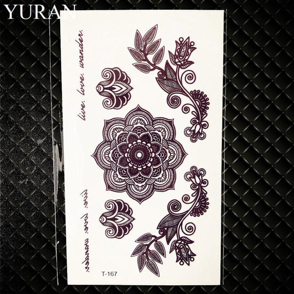 Watercolor Dream Catcher Temporary Tattoo Women Tribal Tattoo Sticker Black Dreamcatcher Fake Flash Tatoo Girl Body Arm Shoulder