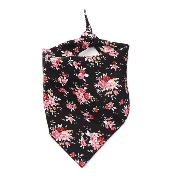 Dog Bandana Cotton Scarf Bib Flower Grooming Accessories Triangular Bandage Collar for Small Medium Large Pet Fashion Design