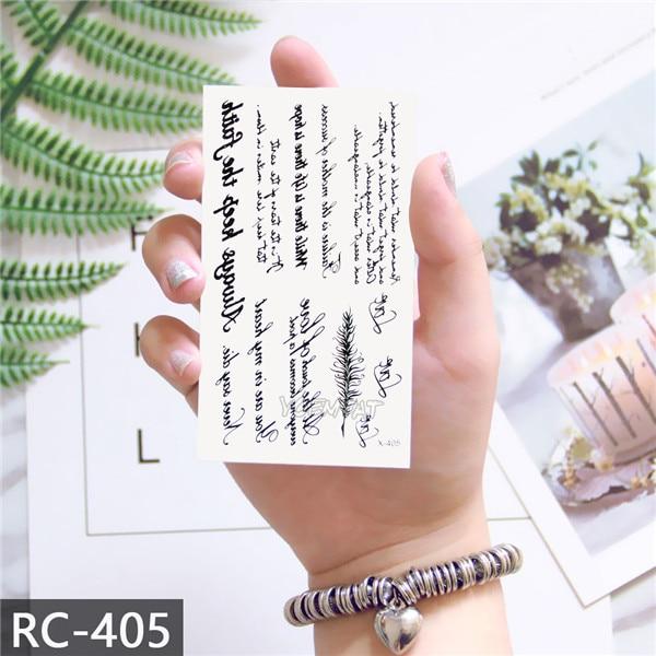 Waterproof Temporary Tattoos ocean feather Wave Mountain flash glitte Tattoo stickers body art for men translated tattoo sleeve