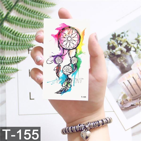 3d dream catcher Waterproof Temporary Tattoos dreamcatcher flash Tattoo stickers body art for women transferable fake tattoo