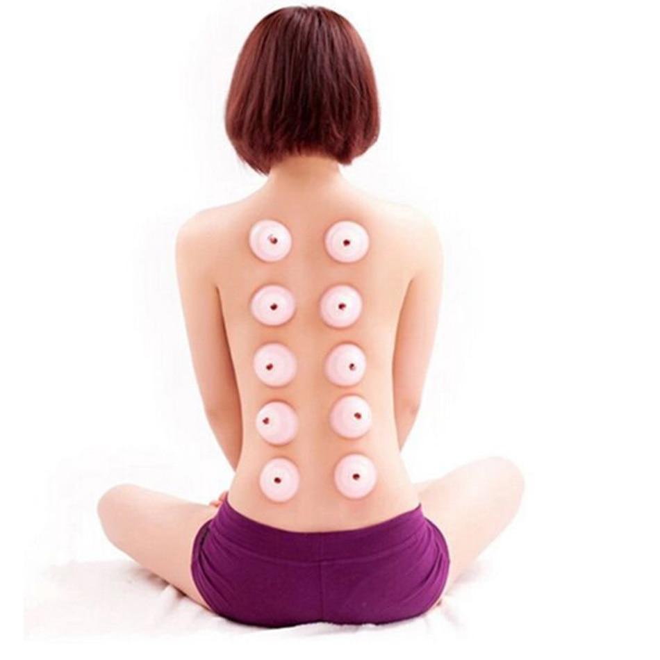 1pcs Large Family Body Helper Anti Cellulite Vacuum Silicone Cupping Cups fitness Tool Pink Color Fitness Accessories