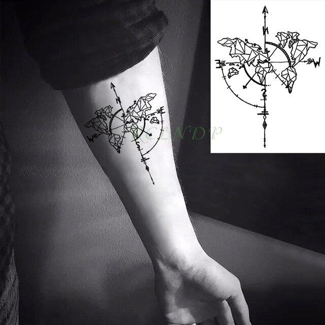 Waterproof Temporary Tattoo fox wolf wolves whale owl geometric animal tatto flash tatoo fake tattoos for girl women man kid 7