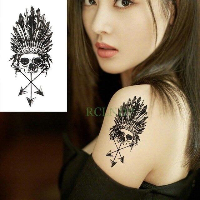 Waterproof Temporary Tattoo fox wolf wolves whale owl geometric animal tatto flash tatoo fake tattoos for girl women man kid 7