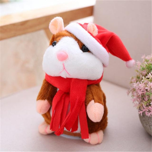 Talking Hamster Mouse Pet Christmas Toy Speak Talking Sound Record Hamster Educational Plush Toy for Children Christmas Gift