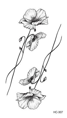 25 design Waterproof Temporary Tattoo sticker cute sexy lavender flowers Leaves tatoo Water Transfer fake tattoo for kid Adult