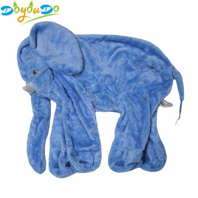 60CM Giant Elephant Skin Plush Toy No PP Cotton Plush Animal Soft Elephant Baby Sleeping Pillow Kids Toys