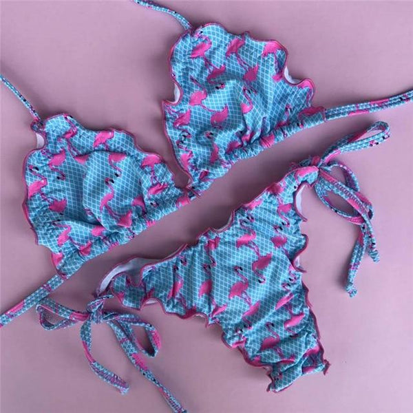 Floral print bikinis 2018 new swimwear women swimsuit beach bathing suit maillot de bain femme biquini sexy brazilian bikini set