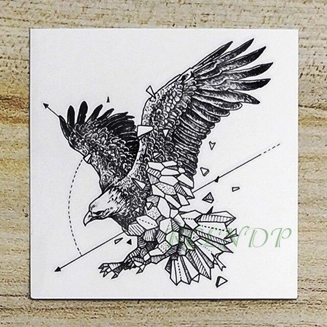 Waterproof Temporary Tattoo fox wolf wolves whale owl geometric animal tatto flash tatoo fake tattoos for girl women man kid 7