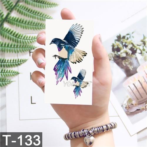 Whale Planet Sea Animals Temporary Tattoos Waterproof Women Fake Body Art Arm Tattoo Sticker Hand Tatoo