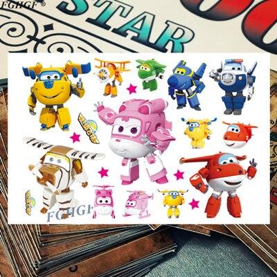 Cartoon cute Cars Child Temporary Body Art Flash Tattoo Sticker 17*10cm Waterproof painless tattoo Free shipping