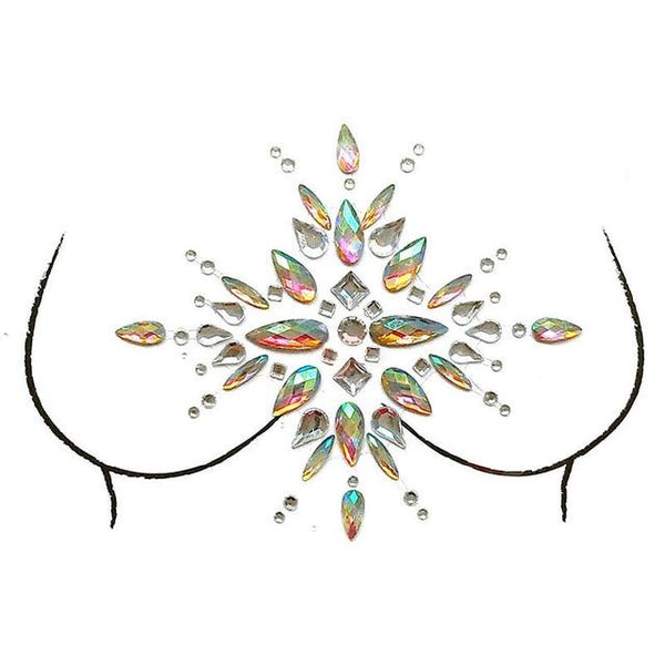 1 Sheet Adhesive Jewel Sticker Sticky Face Crystal Gems Festival Party Makeup Chest Tattoos Stickers Body Make Up 12 Styles