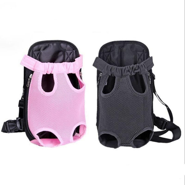 Pet Backpack Cat Dog Bag Dog Accessories Five-hole Mesh Breathable Chest Pet Out Of The Shoulder Bag Pet Supplies Dog Backpack