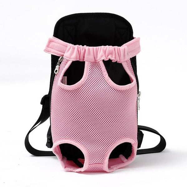 Pet Backpack Cat Dog Bag Dog Accessories Five-hole Mesh Breathable Chest Pet Out Of The Shoulder Bag Pet Supplies Dog Backpack