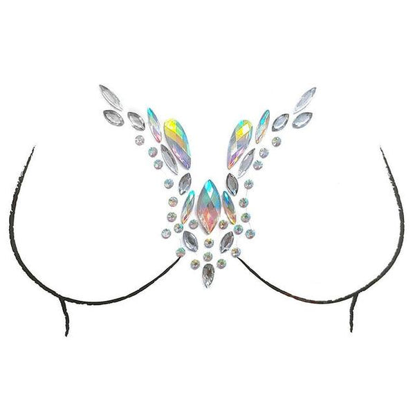 Shellhard 12 Styles Adhesive Sticky Gems Sticker Makeup Face Boob Jewel Crystal Festival Gems Party Makeup Stickers For Body Art