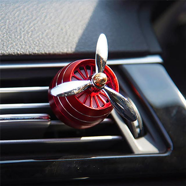 Car Perfume Diffuser Air Freshener LED Light Air Force 3 Vent Outlet Clip Automobiles Decor Propeller Fragrance Smell Ornament