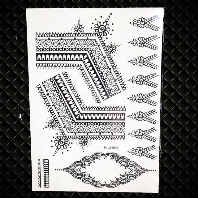 White Henna Dreamcatcher Temporary Tattoo For Women Wedding Body Art Tatoo Paste Waterproof Dream Catcher Fake Tattoo Stickers