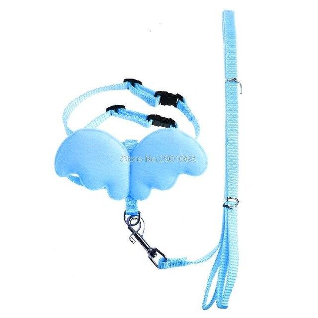 3Sizes Adjustable Angle Wing Pet Dog Cat Rabbit Ferret Pig Harness Leash Lead Strap Nylon Cute