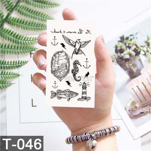 New Waterproof Temporary Tattoo sticker old school rose pattern tattoo Water Transfer tattoo flash tattoo