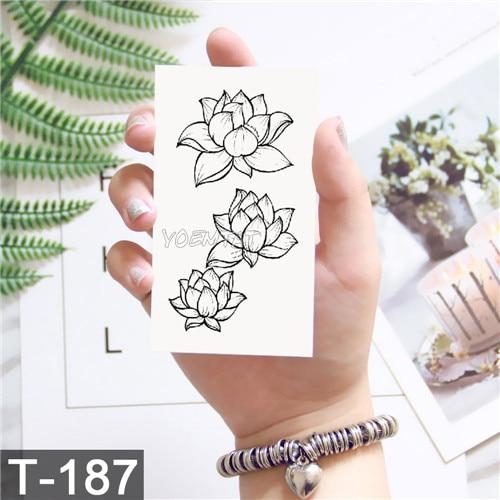 New Waterproof Temporary Tattoo sticker old school rose pattern tattoo Water Transfer tattoo flash tattoo