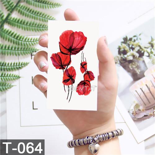 New Waterproof Temporary Tattoo sticker old school rose pattern tattoo Water Transfer tattoo flash tattoo