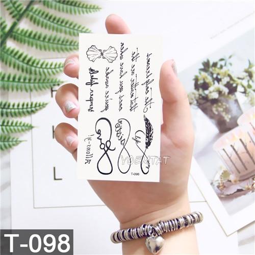 Geometry cool Temporary Tattoo Sticker Women Minimalist lines pattern Body Art New Design Fake Men Tattoos