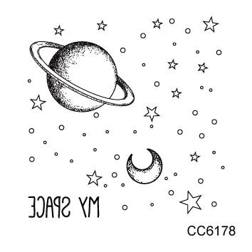 Rocooart Black White Style Tattoo Sticker Tree Taty Flower Temporary Tattoo Sticker For Body Art Tatouage Wolf Space Fake Tattoo