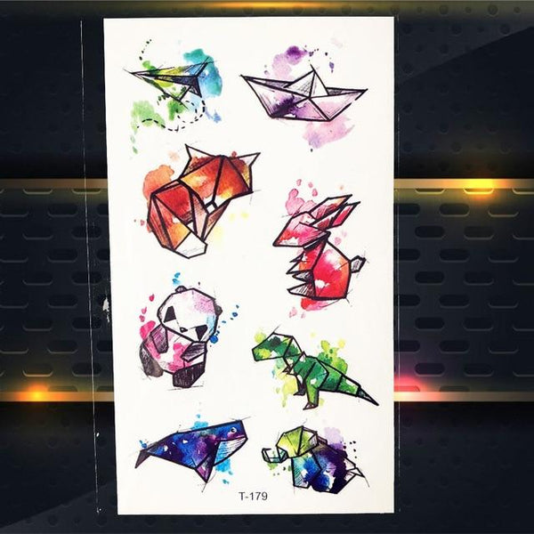 Cute Cosmos Temporary Tattoo Sticker For Children Body Art Fake Black Water Transfer Tattoo Universe Planet Pattern Tatoos Women