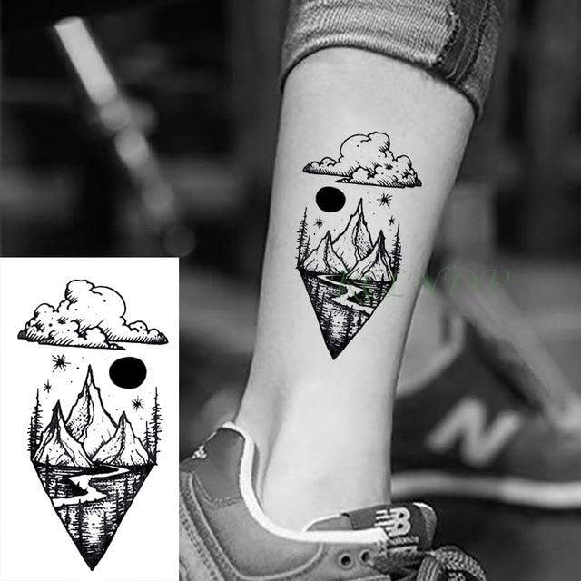 Waterproof Temporary Tattoo fox wolf wolves whale owl geometric animal tatto flash tatoo fake tattoos for girl women man kid 7