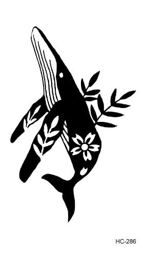 HC105-299 Body Art Black White Drawing Little Element Small Snake Triangle Skull Water Transfer Temporary Fake Tattoos Sticker