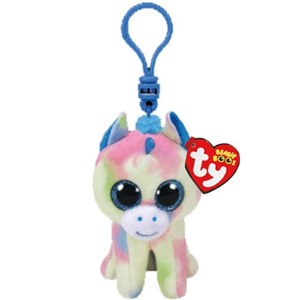 Ty Beanie Boos Big Eyes Plush Dog Keychain Doll Unicorn Penguin Leopard Owl Monkey Clip Toys 4" 10cm