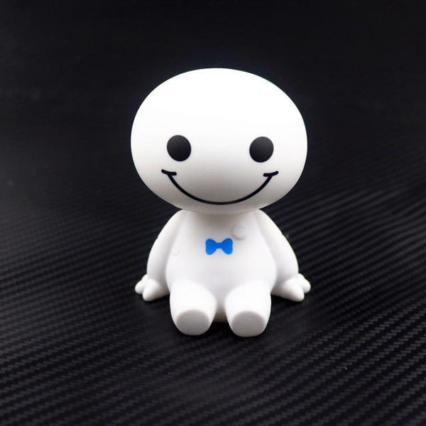 Cartoon Plastic Baymax Robot Shaking Head Figure Car Ornaments Auto Interior Decorations Big Hero Doll Toys Ornament Car-Styling