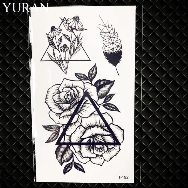 Geometry Cat Elk Wolf Temporary Tattoo Women Body Arm Water Transfer Tattoo Men Makeup Tatto Sticker Bracelet Deer Animal Zoo