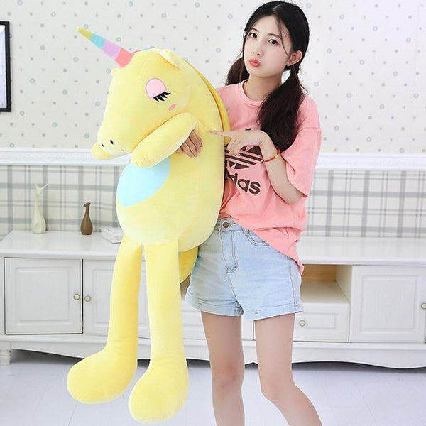 New Large Soft Unicorn Animal Plush Toy Stuffed Toy Girl Gift Children's Toy Sofa Pillow Cushion Home Decoration