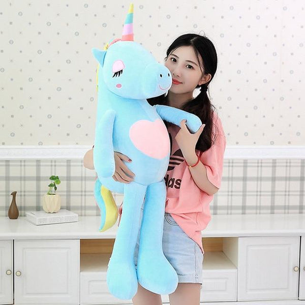 New Large Soft Unicorn Animal Plush Toy Stuffed Toy Girl Gift Children's Toy Sofa Pillow Cushion Home Decoration