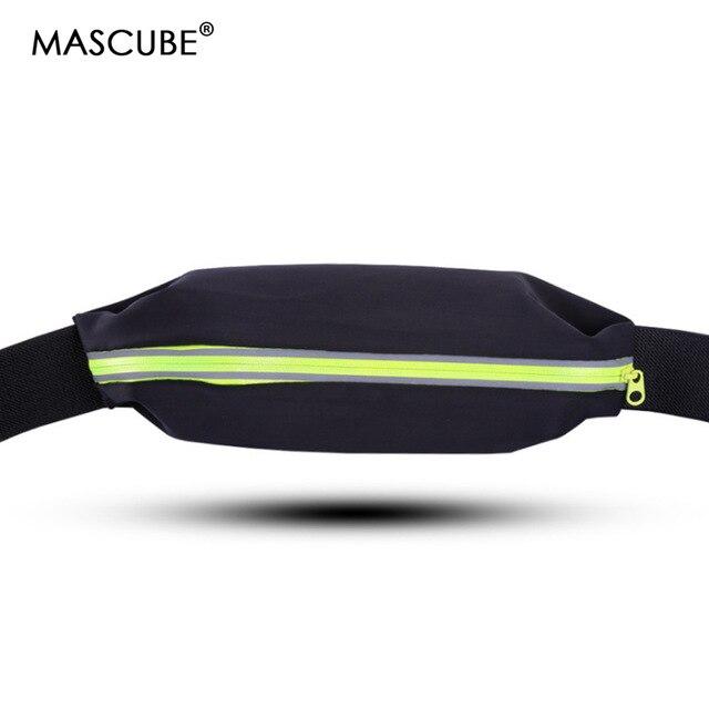 MASCUBE Waterproof Sport Waist Bag Jogging Running Workout Elasticity Multifunction Packet Fitness Accessories