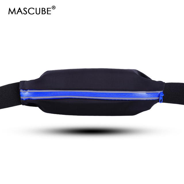 MASCUBE Waterproof Sport Waist Bag Jogging Running Workout Elasticity Multifunction Packet Fitness Accessories