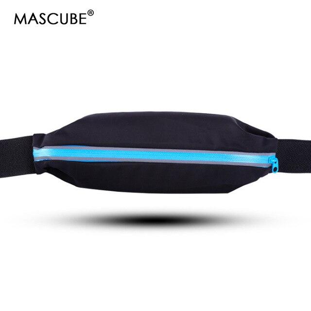 MASCUBE Waterproof Sport Waist Bag Jogging Running Workout Elasticity Multifunction Packet Fitness Accessories