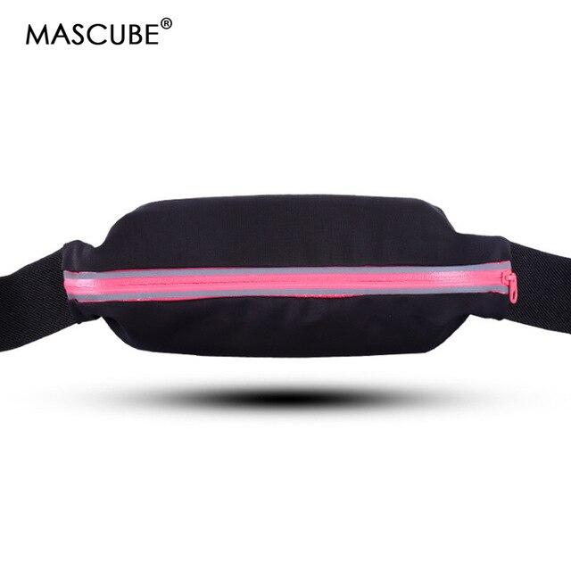 MASCUBE Waterproof Sport Waist Bag Jogging Running Workout Elasticity Multifunction Packet Fitness Accessories