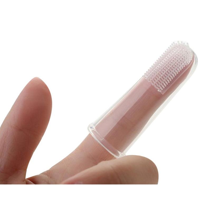 Hot Super Soft Pet Finger Toothbrush Teddy Dog Brush Bad Breath Teeth Care Dog Cat Cleaning Supplies Dog Accessories