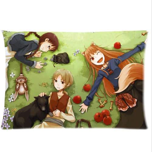 cirno's Store Spice and Wolf anime Characters sexy animal ears girl holo Cushion 2 sides pillowcase