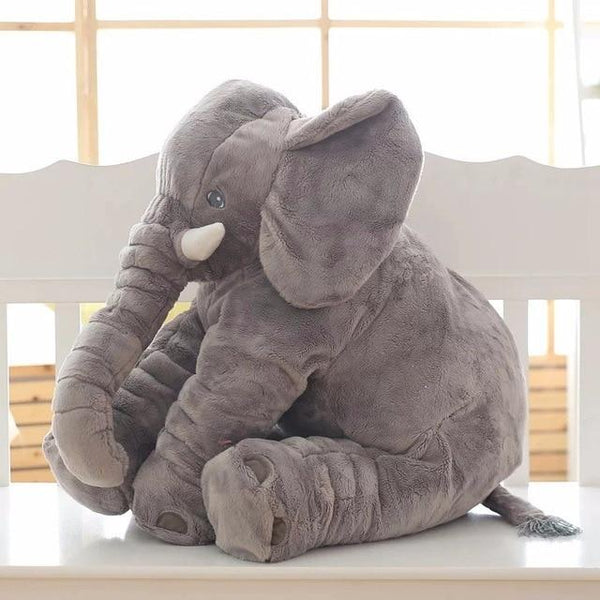 Elephant Plush Pillow Baby Sleeping Back Cushion Baby Elephant Stuffed Animal Toy 60CM Stuffed Elephant Doll Baby Toys Gifts