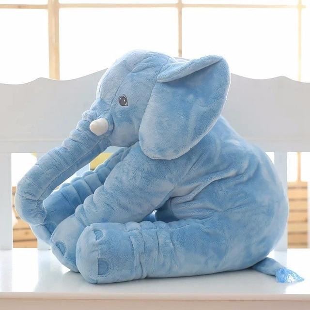 Elephant Plush Pillow Baby Sleeping Back Cushion Baby Elephant Stuffed Animal Toy 60CM Stuffed Elephant Doll Baby Toys Gifts