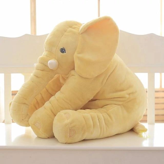 Elephant Plush Pillow Baby Sleeping Back Cushion Baby Elephant Stuffed Animal Toy 60CM Stuffed Elephant Doll Baby Toys Gifts