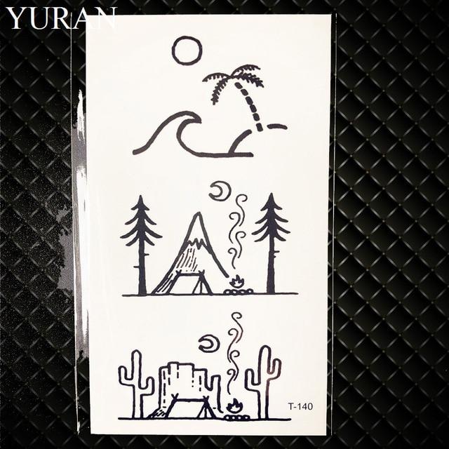 Summer Style Temporary Tattoo Stickers Camping Litter Letter Feather Kids Finger Fake Tattoo Boys Body Arm Art Tatoos Love Paste