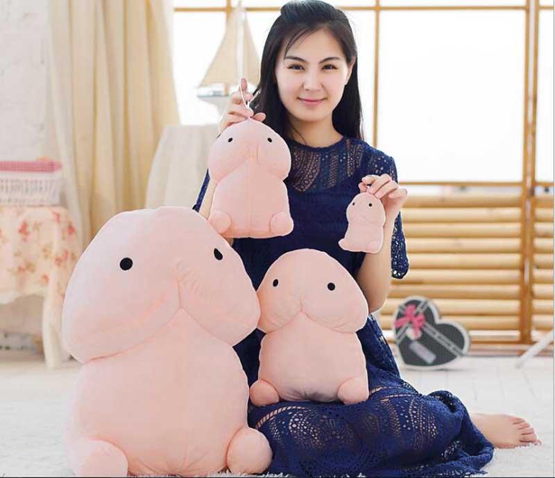 10/20cm Funny Plush Penis Toy Doll Soft Stuffed Creative Simulation Penis Pillow Cute Sexy Kawaii Toy Gift for Girlfriend