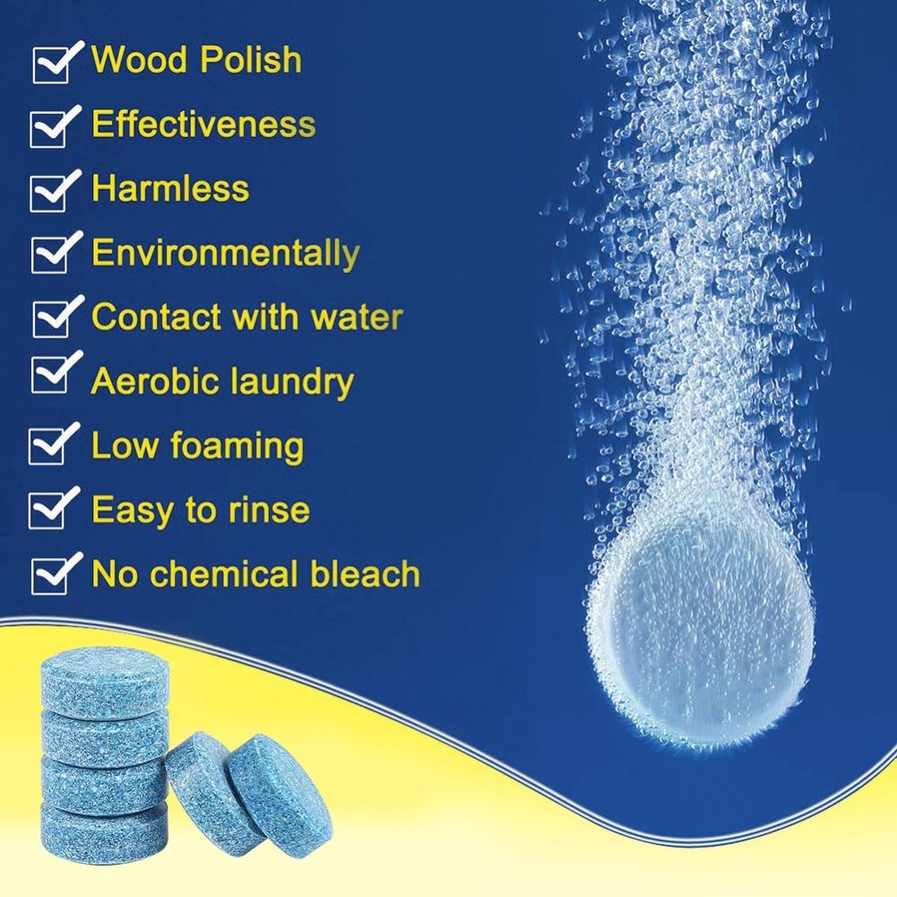 10pcs = 40L water Car Windshield Glass Washer Cleaner Compact Effervescent Tablets Detergent Car Beauty Tool car accessaries
