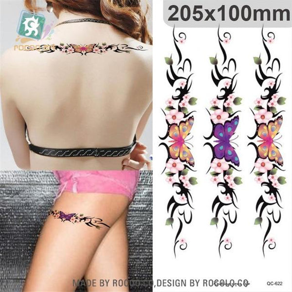 hot sale temporary Waterproof tattoo sticker for women sexy black wedding bracelet Jewelry lace tattoo stickers wholesale QC8503