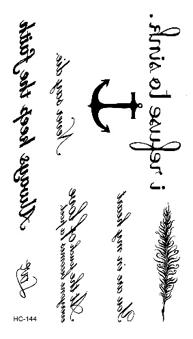 MB Classic Black Tatoo Cat Bird Fake Tattoo Tatuajes Hand Tatouage Body Waterproof Temporary Tattoo Sticker Small Taty