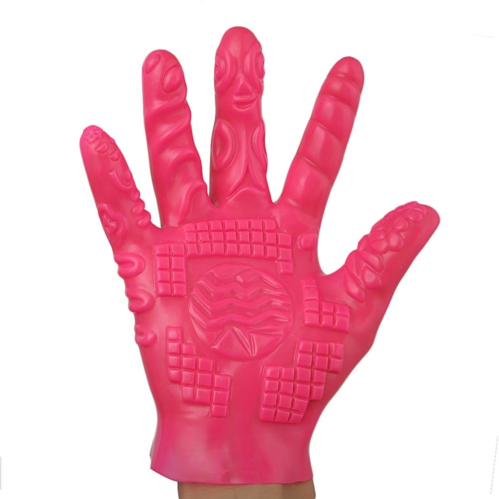 5-Finger Masturbation Gloves Erotic Massage Flirting Adult Sex Toy for Men Women